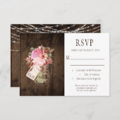 Lumières à cordes rustiques Pots Mason Rose RSVP (Devant / Derrière)