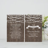 Lumières à cordes sur le vieux programme de mariag (Debout devant)