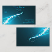 Lumières abstraites et carte de visite de couleurs (Devant / Derrière)