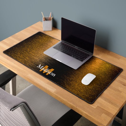 Lumières Abstraites mer brillant en bronze Monogra (Bureau 2)