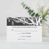 lumières arbre mastic jarre fleurs mariage cartes  (Debout devant)