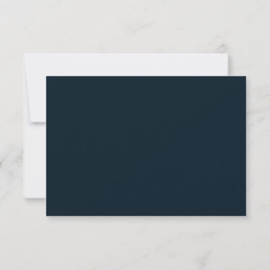 lumières bleu rustique mason jar mariage RSVP (Dos)