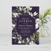 Lumières botaniques | Invitation de douche nuptial (Debout devant)