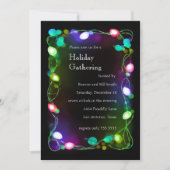 Lumières brillantes Invitation de fête de vacances (Devant)