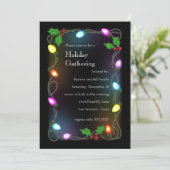 Lumières brillantes Invitation de fête de vacances (Debout devant)