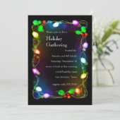 Lumières brillantes Invitation de fête de vacances (Debout devant)