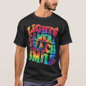 Lumières Caméra Enseignant Smile T-shirt enseignan (Devant)