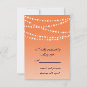 Lumières céleste orange RSVP