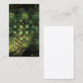 Lumières dans la ville Carte de visite d'art Abstr (Devant / Derrière)