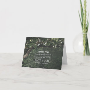 Lumières d'Arbre Rustique Mariage Merci