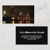 Lumières d'Austin de carte de visite du Texas (Devant / Derrière)