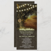 Lumières d'automne Programmes de cérémonie Mariage (Devant / Derrière)