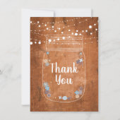 Lumières de Chaîne de Pot de Maçon Rustique Merci (Devant)