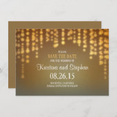 lumières de chaîne ENREGISTRER LES cartes DATE (Devant / Derrière)