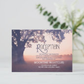 lumières de chaîne romantiques arbre carte de réce (Debout devant)