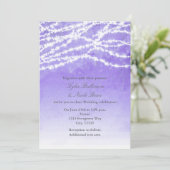 Lumières de Chaîne Rustiques Invitation de Mariage (Debout devant)
