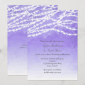 Lumières de Chaîne Rustiques Invitation de Mariage (Devant / Derrière)