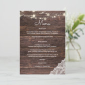 Lumières de corde en dentelle de bois Invitation (Debout devant)