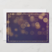 Lumières de Fête de Couple Invitation (Dos)