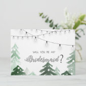 Lumières de forêt, guirlande de forêt, carte de de (Debout devant)