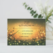 lumières de jardin mariage coucher de soleil carte (Debout devant)