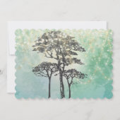 Lumières de la fée verte de la menthe Faire-part d (Dos)