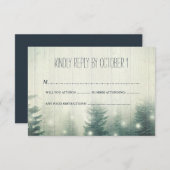 Lumières de la forêt | Mariage rustique | RSVP (Devant / Derrière)