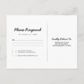 Lumières de l'automne rustiques Cartes de réponse  (Dos)