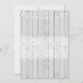 Lumières de mariage d'hiver Invitation de fête en (Dos)