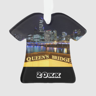 Lumières de Melbourne Australie CBD au-dessus du