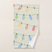 Lumières de Noël (Serviette à main)