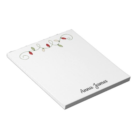 Lumières de Noël | Bloc-notes (Incliné)