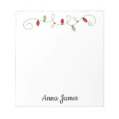 Lumières de Noël | Bloc-notes (Devant)