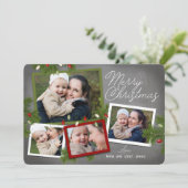 Lumières de Noël | Carte photo de Noël (Debout devant)