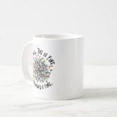 Lumières de Noël drôles Ironique Mug de Noël (Devant gauche)