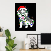 Lumières de Noël Husky Décoration drôle Husky (Bureau à domicile)
