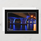 Lumières de nuit à Miami - invitation (Devant / Derrière)