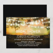 lumières de nuit rustiques invitations à la douche (Devant / Derrière)