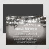 lumières de nuit rustiques invitations à la douche (Devant / Derrière)