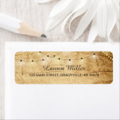 Lumières de pays étiquette de adresse petite taill (En situation)