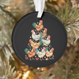 Lumières de sapin de Noël de poulet Saison des Fêt