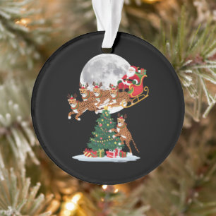 Lumières de sapin de Noël Funny Santa chevauchant