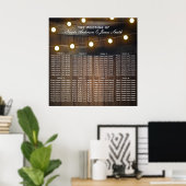 Lumières de tonneau en bois Tableau de sièges de m (Bureau à domicile)