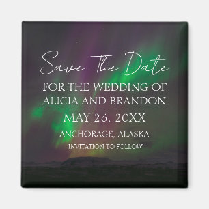 Lumières du Nord Aurora Borealis Magnet Mariage