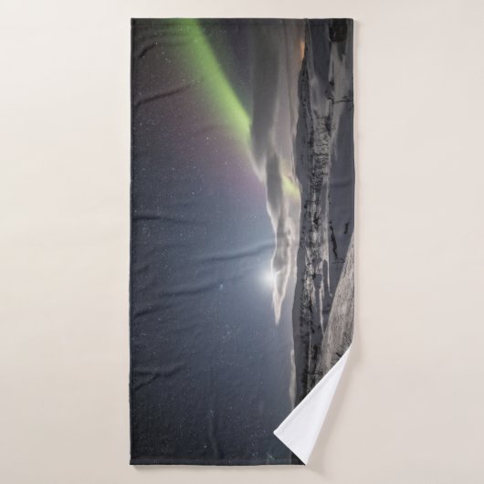 Lumières du Nord Scandinavie (Serviette de bain)