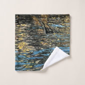 Lumières du soir sur la mer (Gant de toilette)