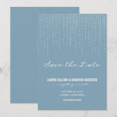 Lumières Élégantes Suspendues Save the Date (Devant / Derrière)