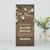 Lumières en bois bocaux de mason programmes de mar (Debout devant)