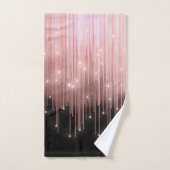 Lumières en cascade Monogramme Rose Gold ID789 (Serviette à main)