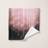 Lumières en cascade Monogramme Rose Gold ID789 (Gant de toilette)